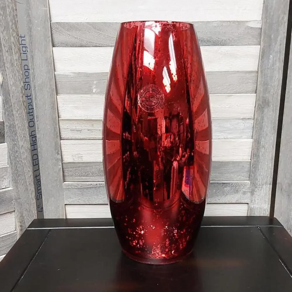 Red Mercury Vase Handmade
